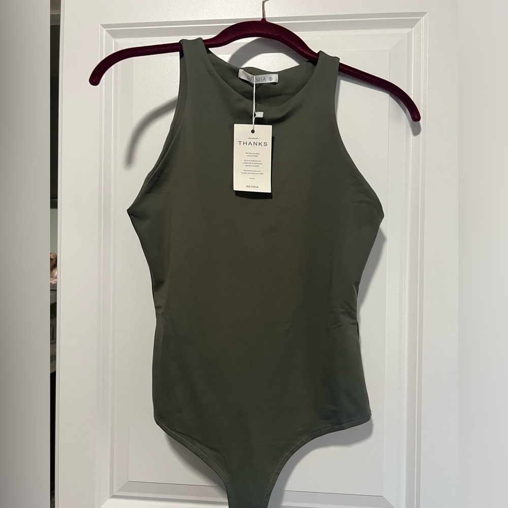 NWT Olive green bodysuit WOMEN’S SIZE SMALL